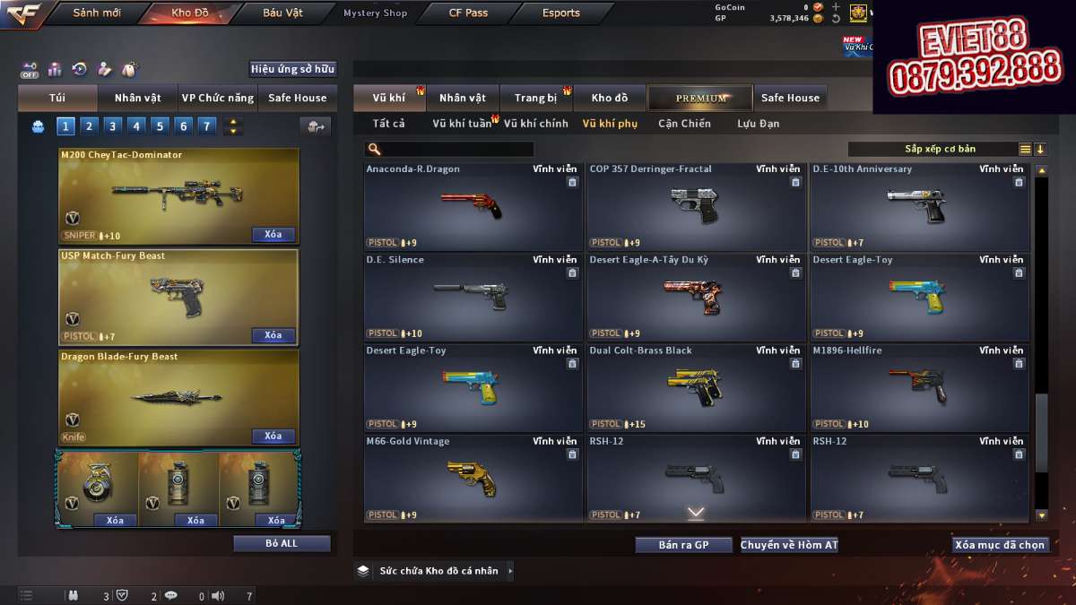 shop acc cf uy tin gia re